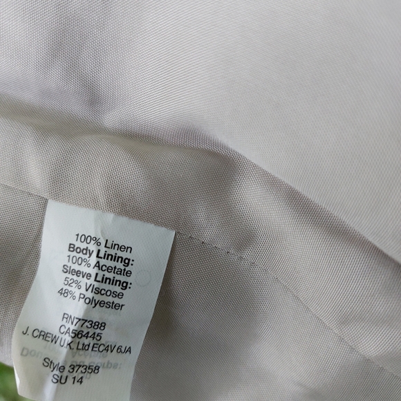 100% Linen Schoolboy Blazer by J. Crew - Picture 4 of 4